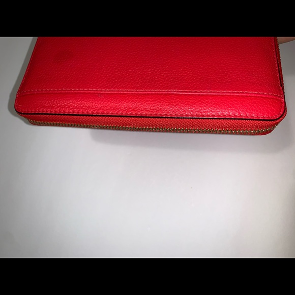Kate spade red leather wallet - Picture 7 of 8
